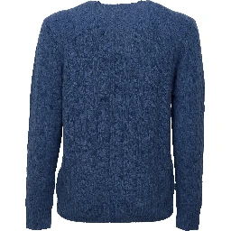 Cable-Knit Crewneck Pullover In Wool, Cashmere