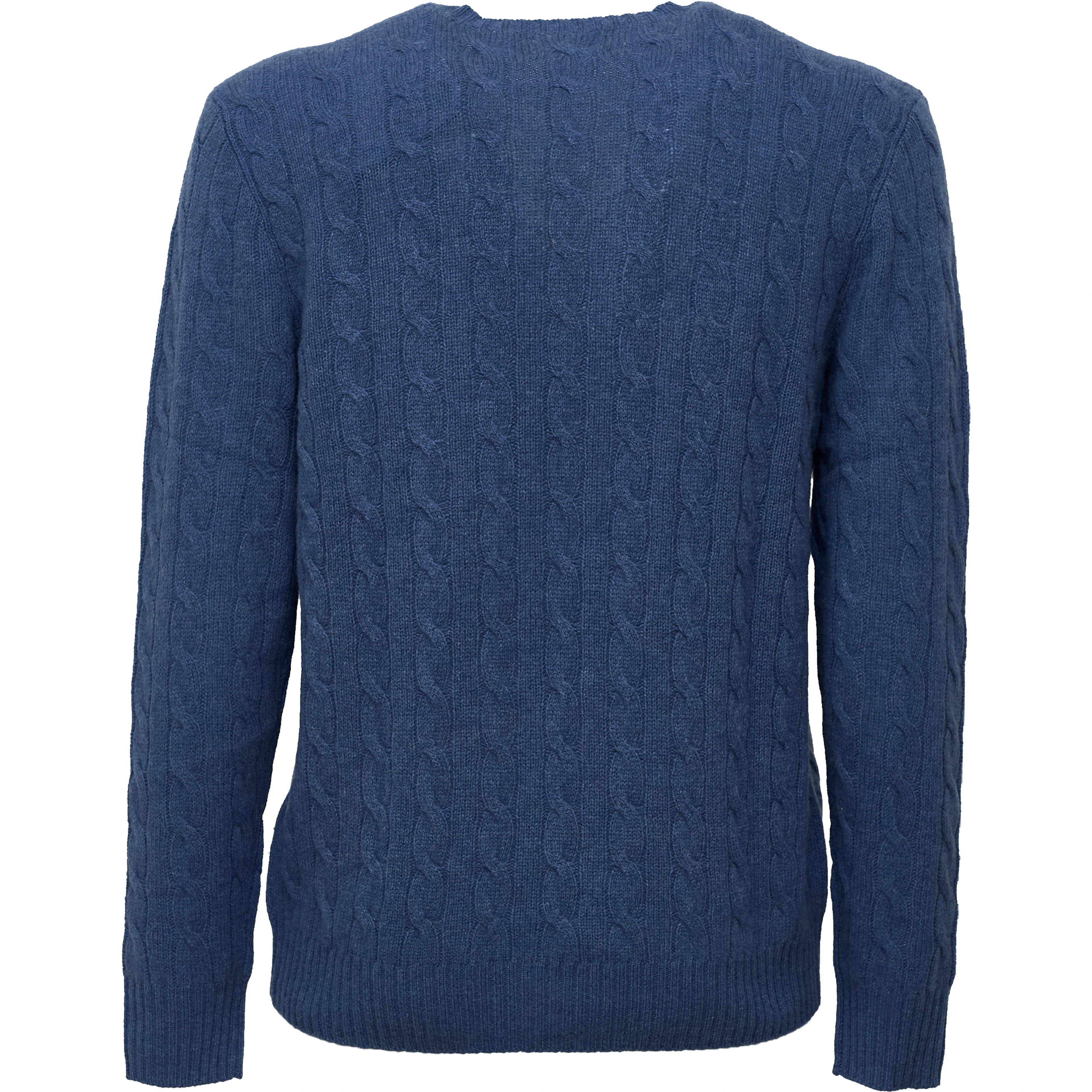Cable-Knit Crewneck Pullover In Wool, Cashmere