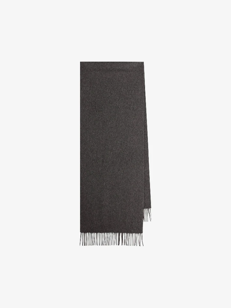 Anthracite cashmere scarf