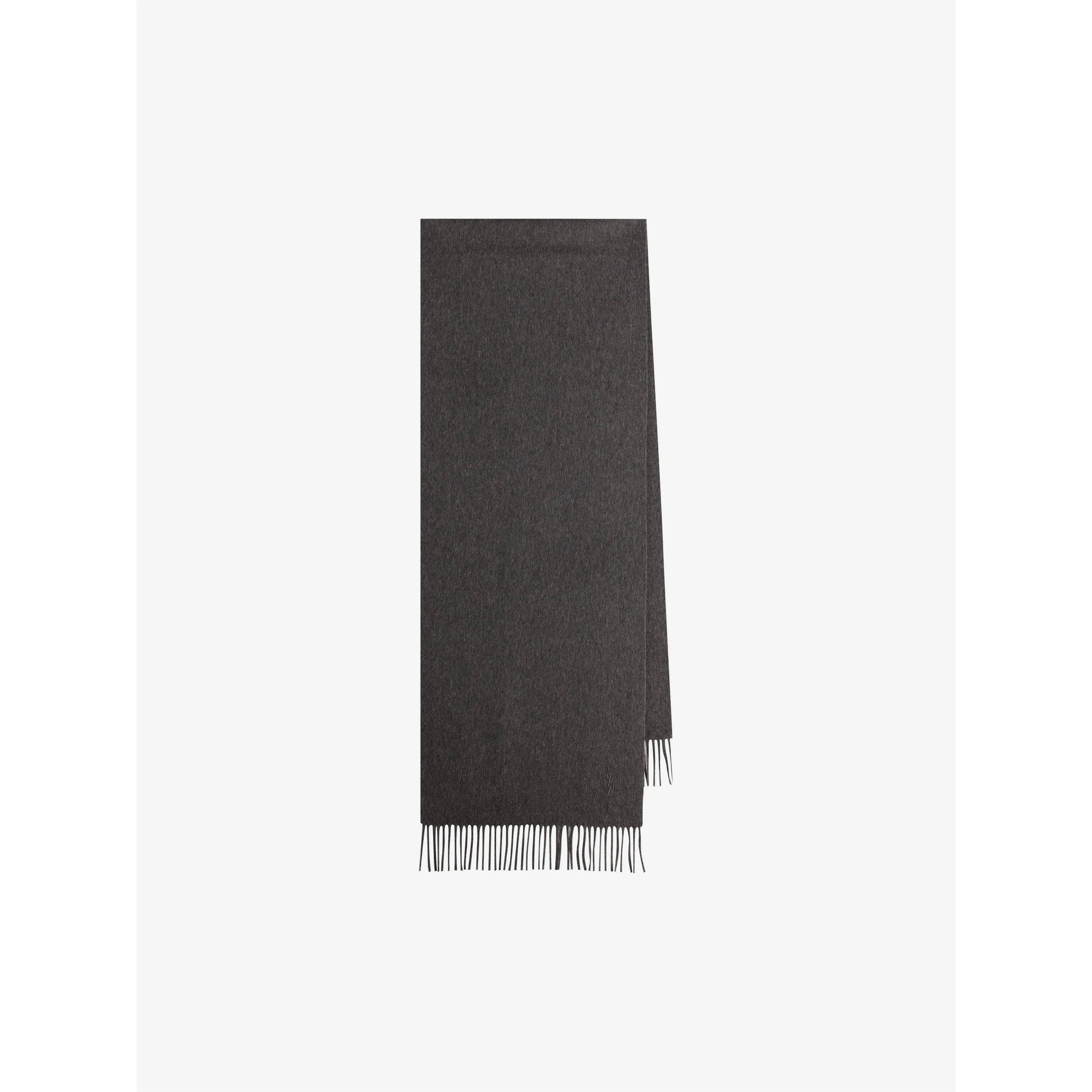 Anthracite cashmere scarf