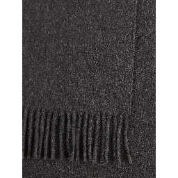 Anthracite cashmere scarf