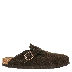 'Boston' suede leather sabot