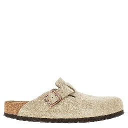 'Boston' suede leather sabot