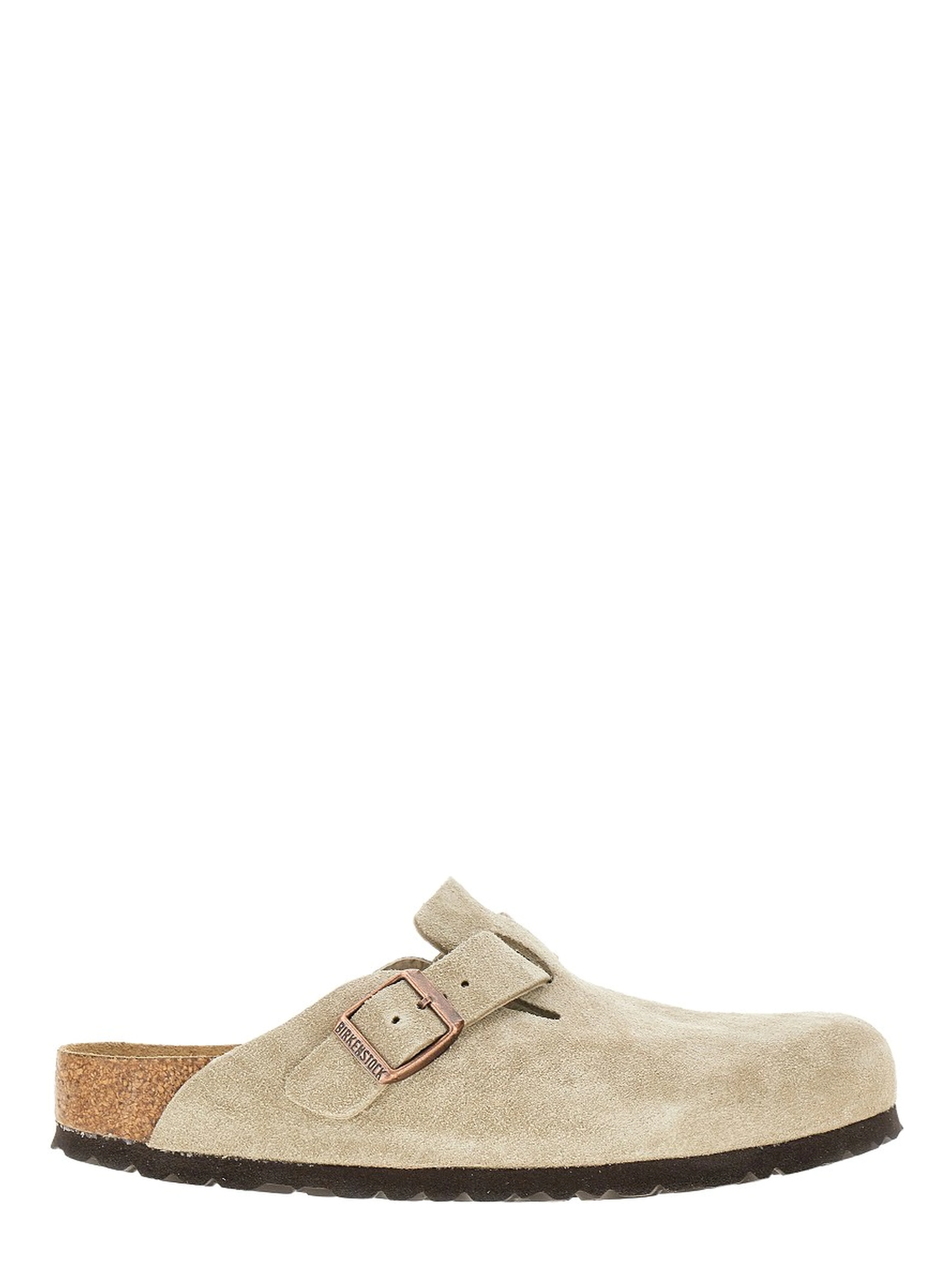 'Boston' suede leather sabot