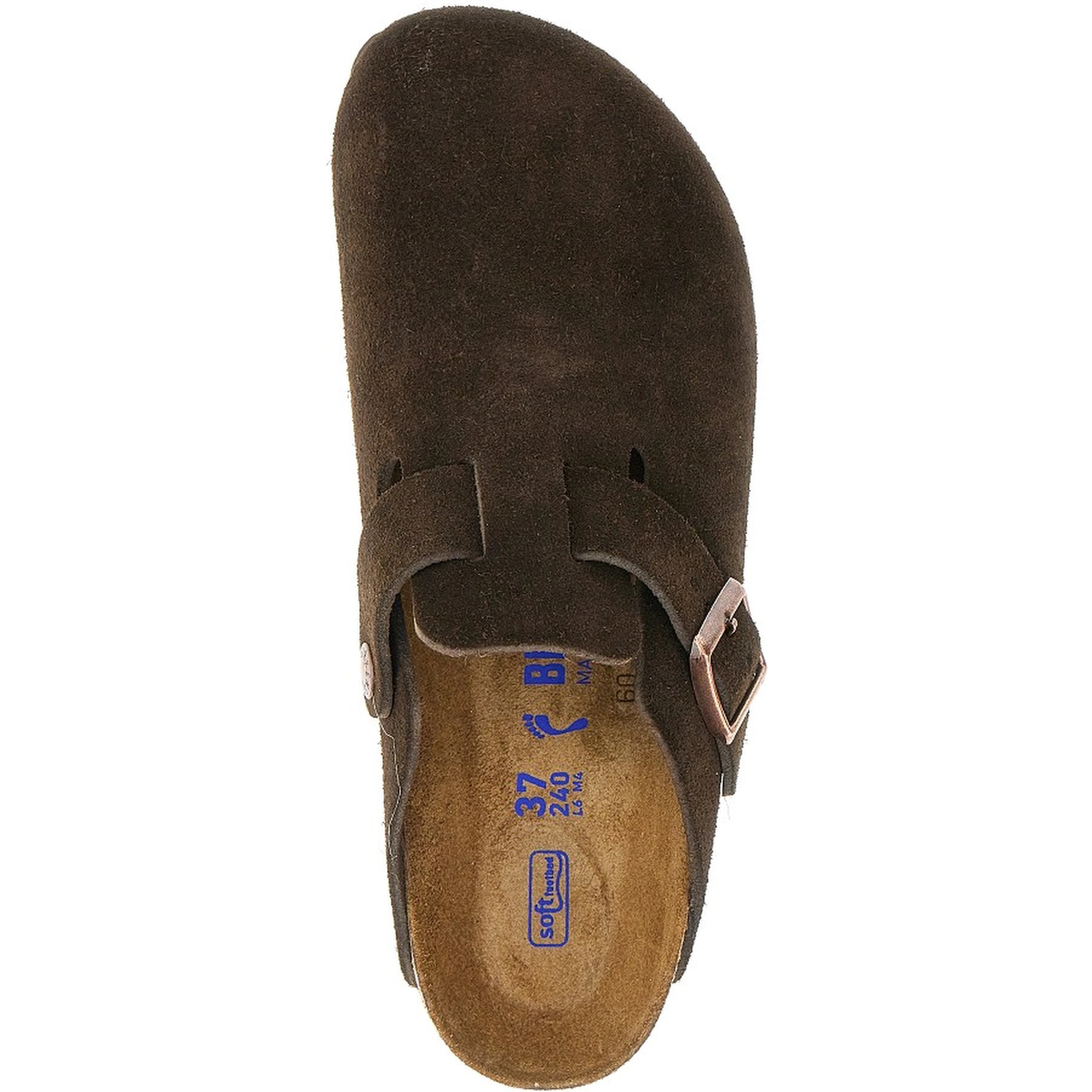 'Boston' suede leather sabot