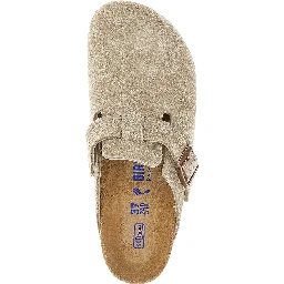 'Boston' suede leather sabot