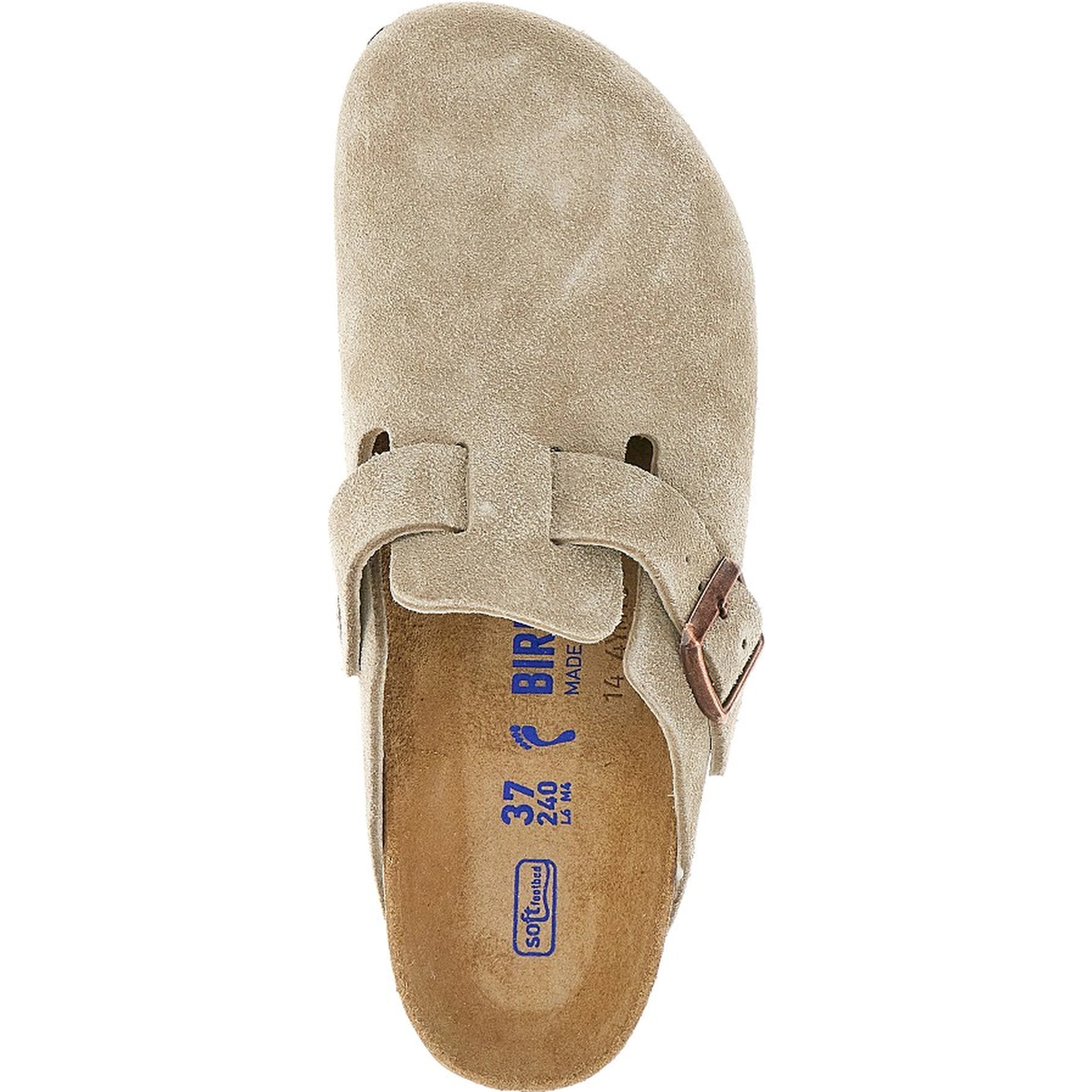 'Boston' suede leather sabot
