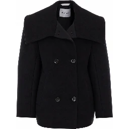 Balenciaga Coats Black