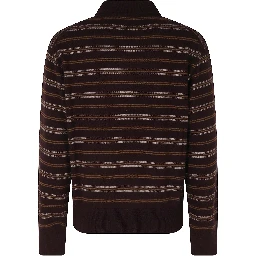 COLLARED STRIPED SWEATER