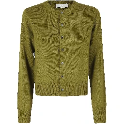 CREWNECK KNIT CARDIGAN
