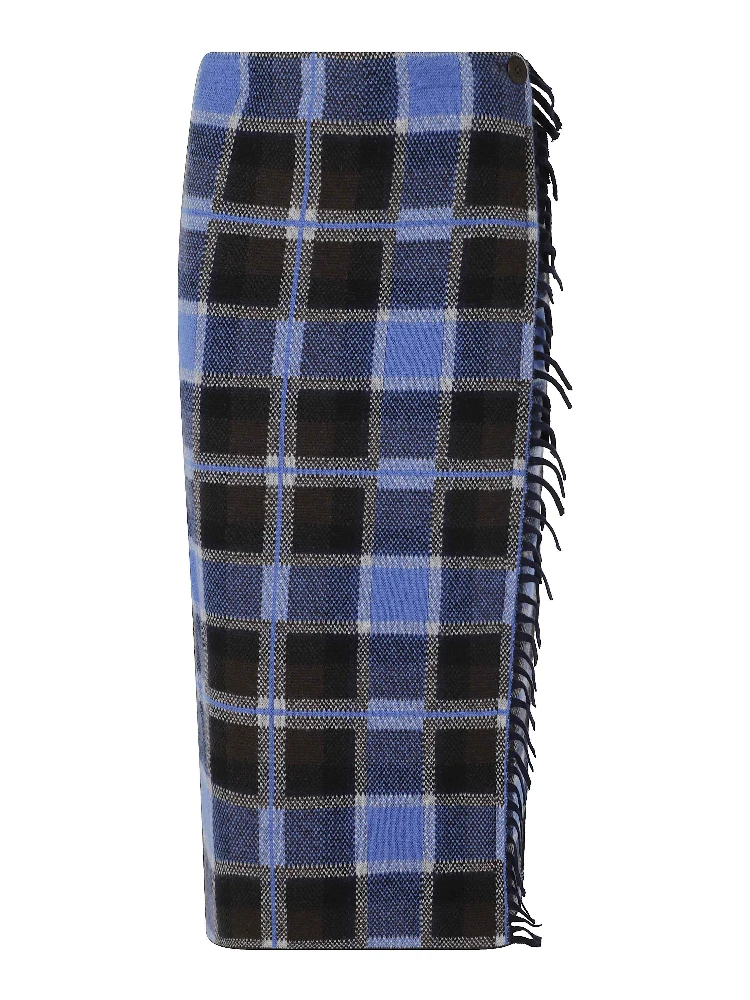 TARTAN WRAP SKIRT