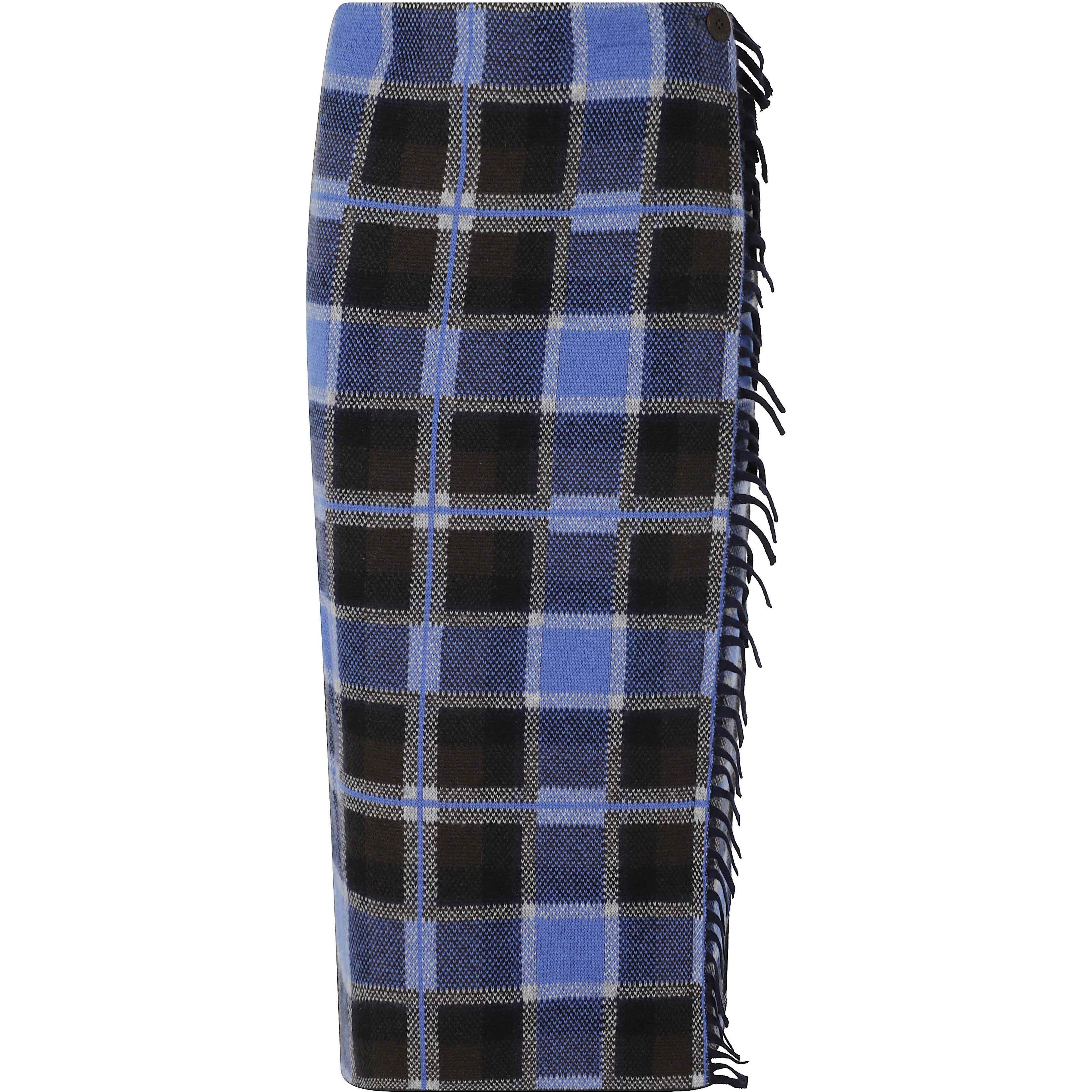 TARTAN WRAP SKIRT