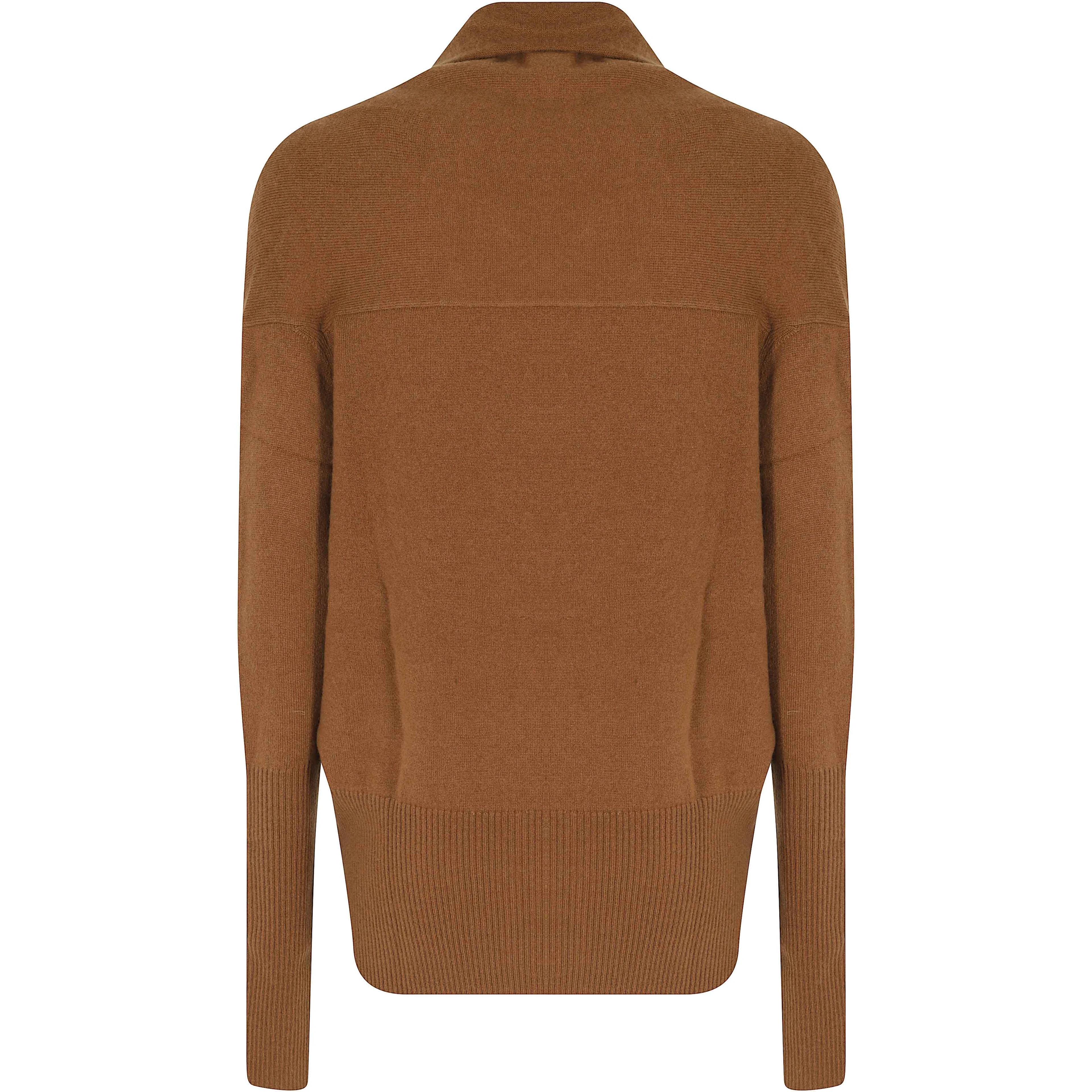 WRAP V NECK SWEATER WOOL CASHMERE
