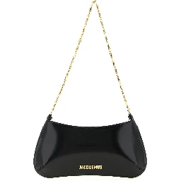 Black Calfskin Shoulder Bag