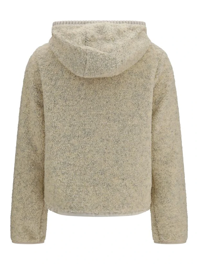 Beige Polyester Sweatshirt