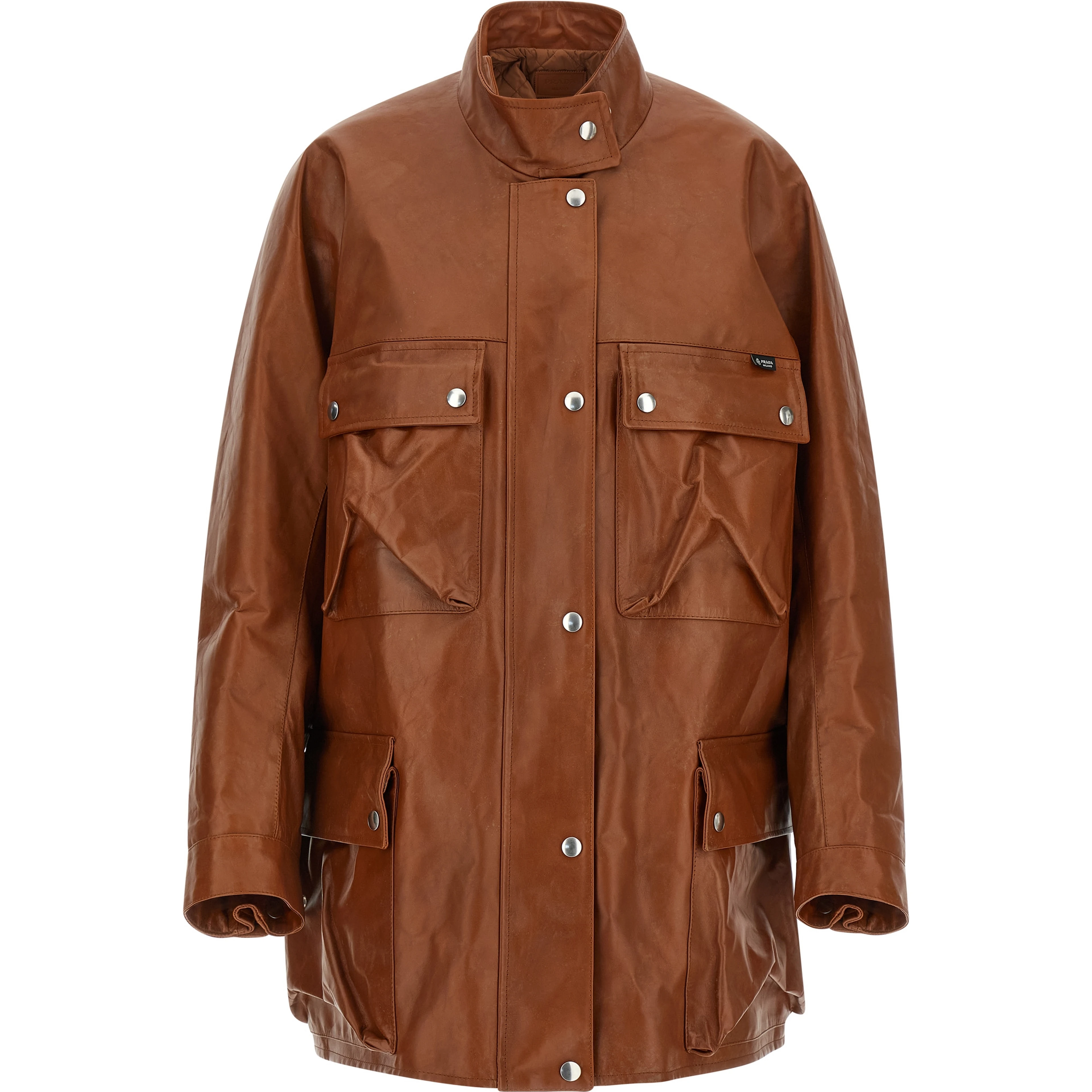 Brown Calfskin Leather Jacket