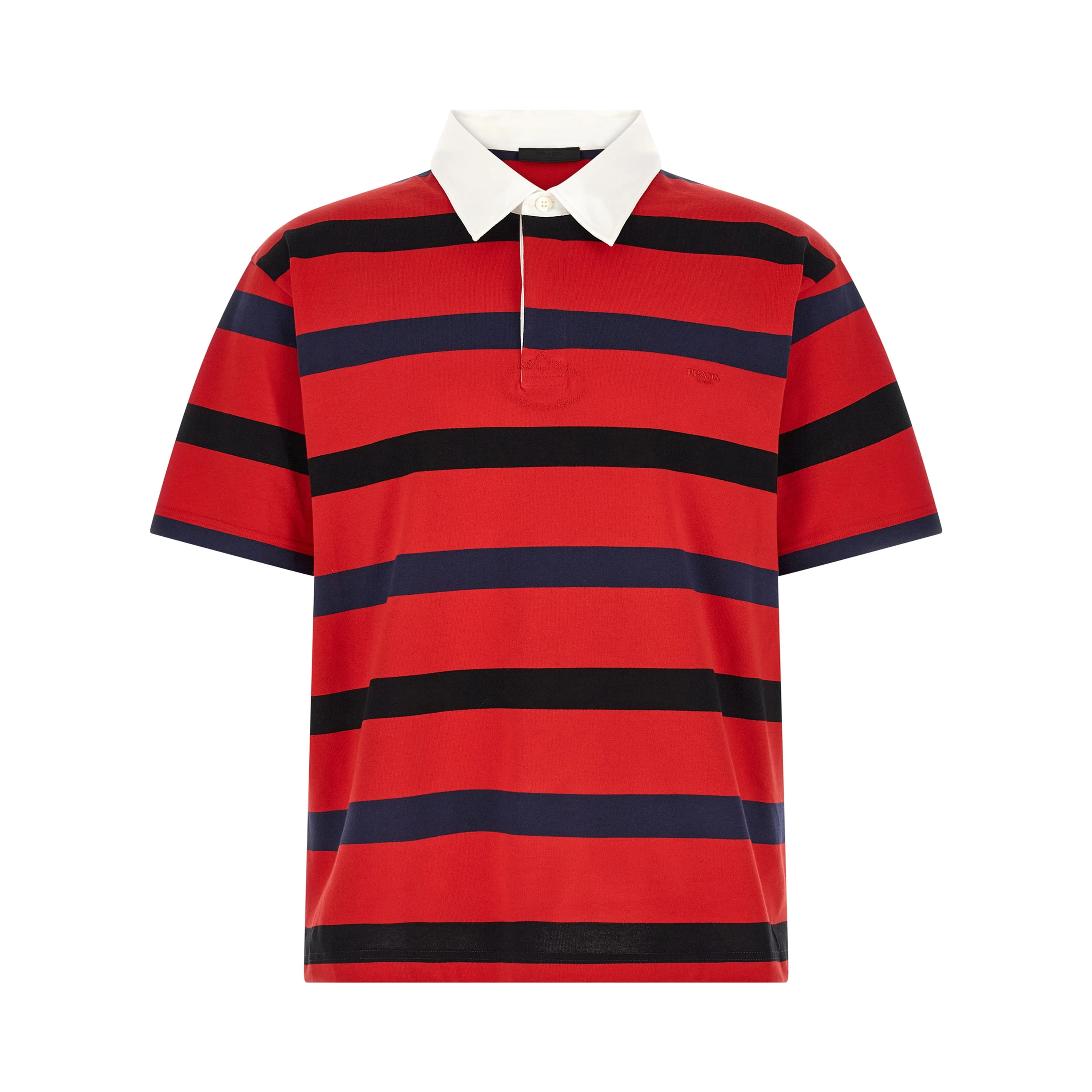 Red Cotton Polo Shirt
