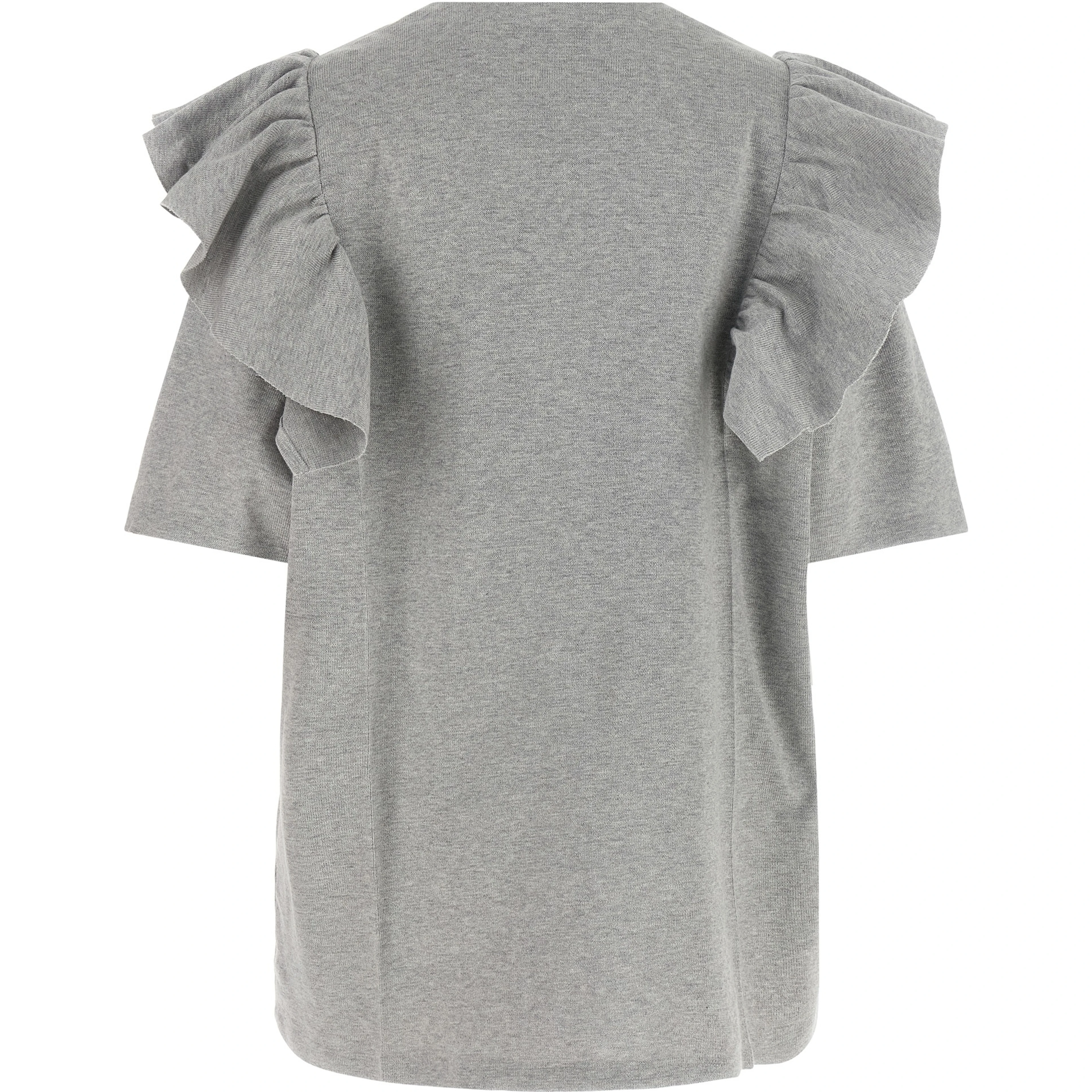 Gray Cotton Short Dress