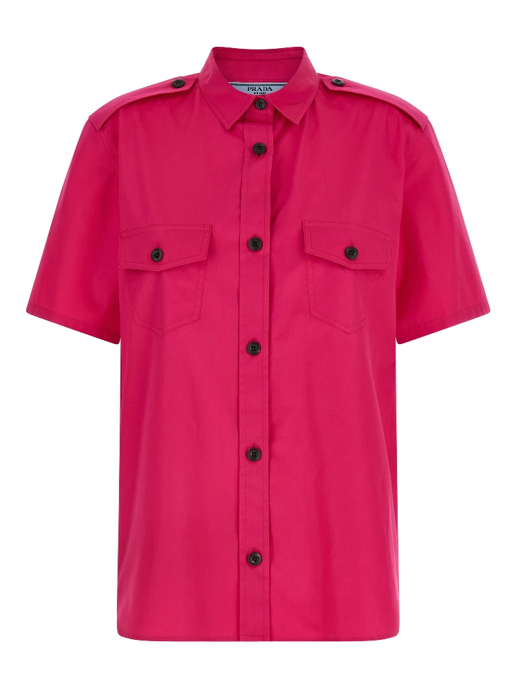 Fuchsia Cotton Blouse