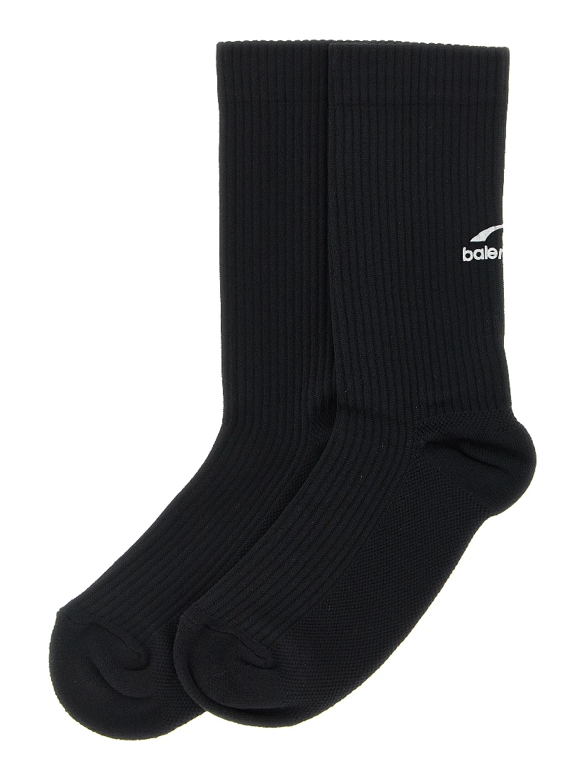 Black Polyamide Socks