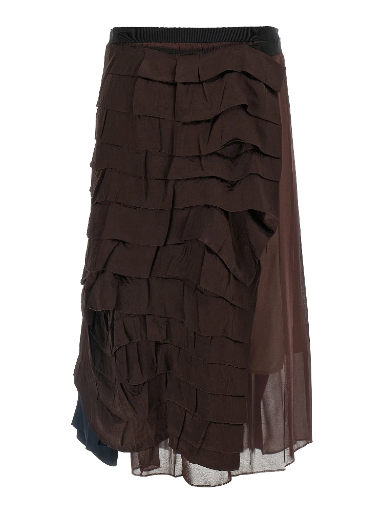 Multicolor Silk Midi Skirt alternative