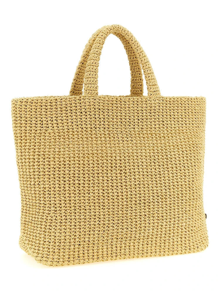 Beige Raffia Tote Bag alternative