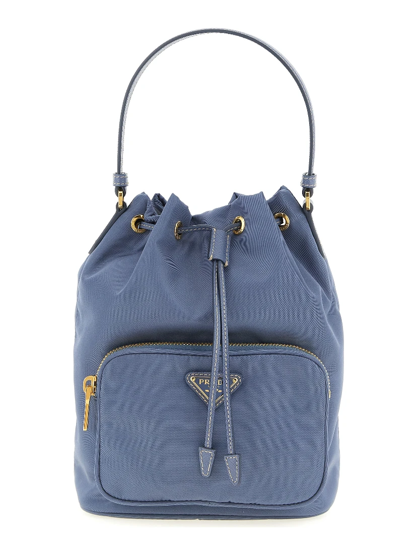 Blue Recycled Polyamide Handbag