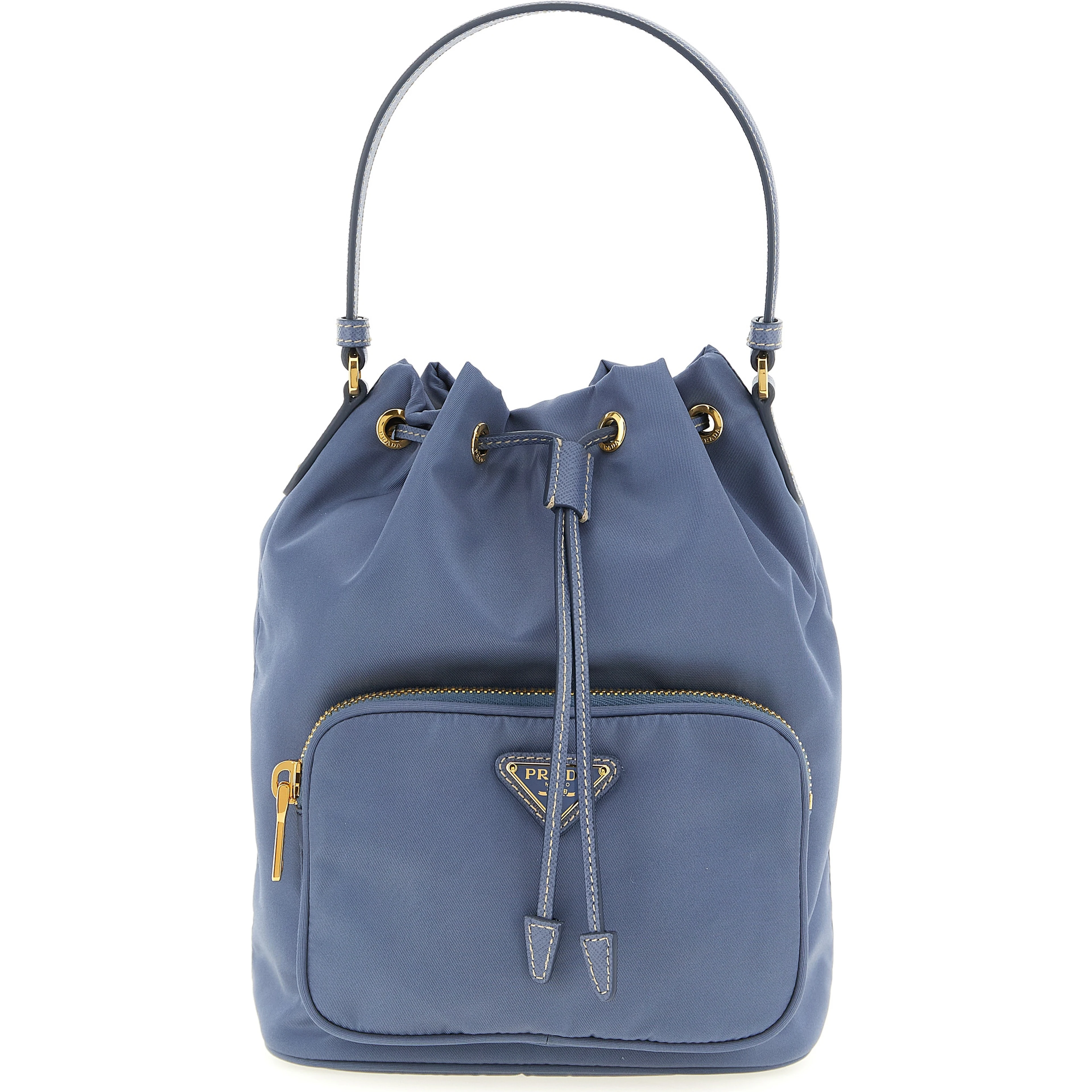 Blue Recycled Polyamide Handbag