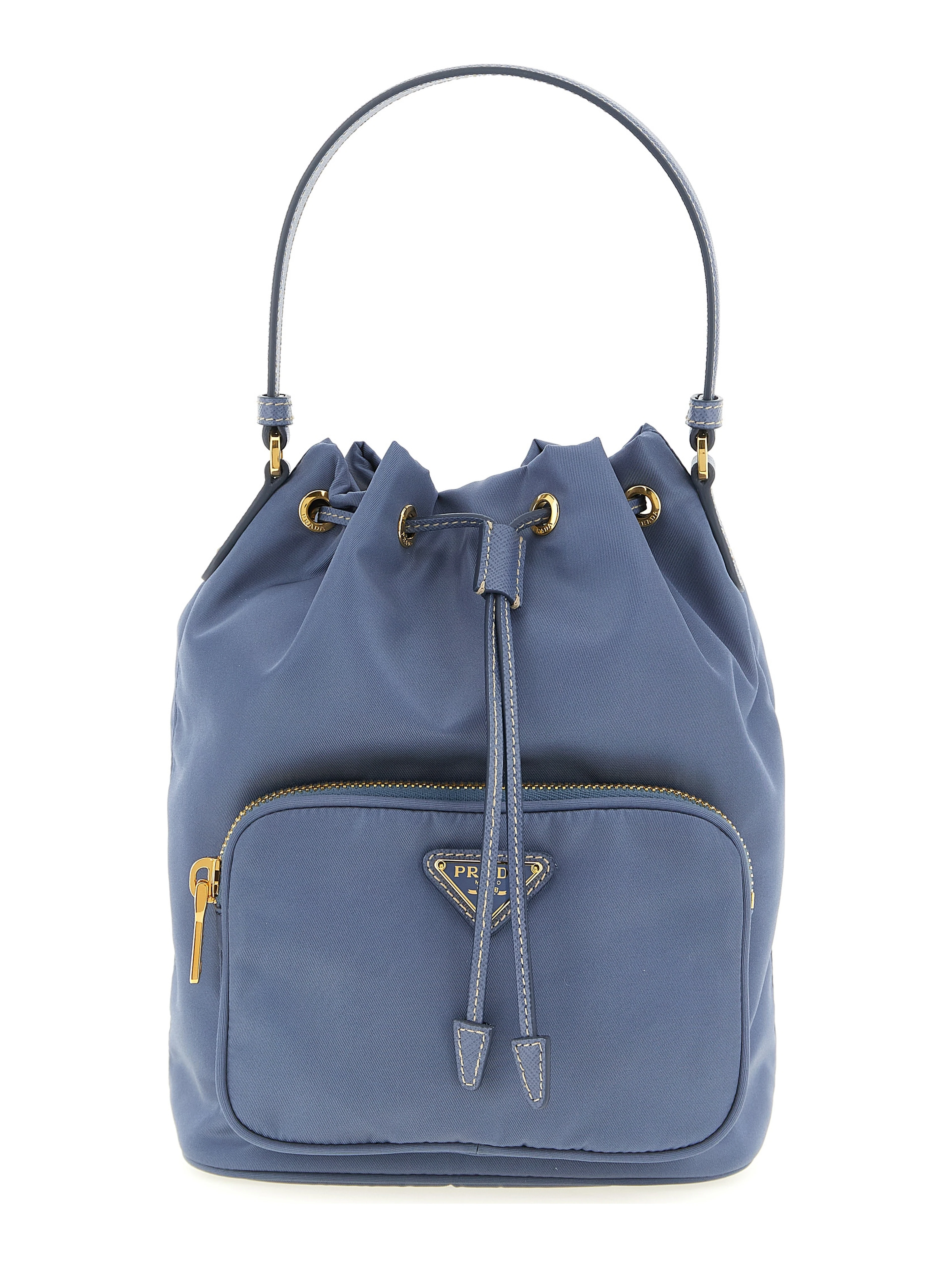 Blue Recycled Polyamide Handbag