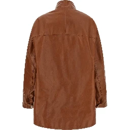 Brown Calfskin Leather Jacket