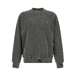 Black Cotton Sweatshirt