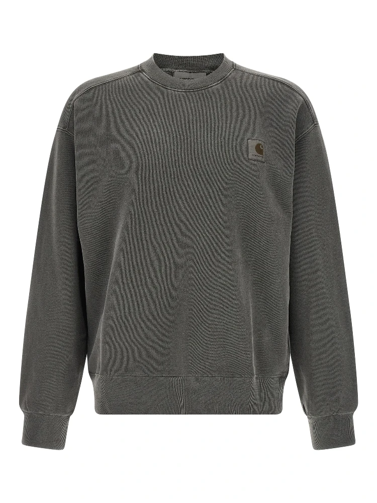 Black Cotton Sweatshirt