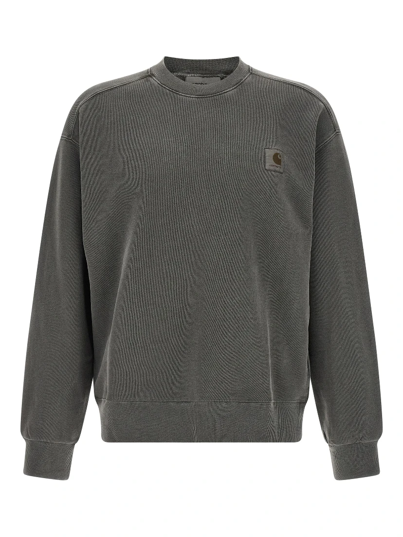 Black Cotton Sweatshirt