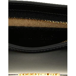 Black Calfskin Shoulder Bag