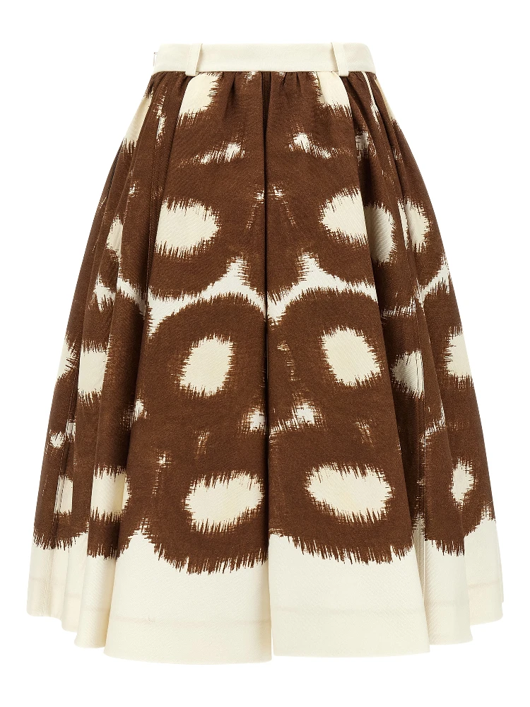 Brown Cotton Midi Skirt alternative