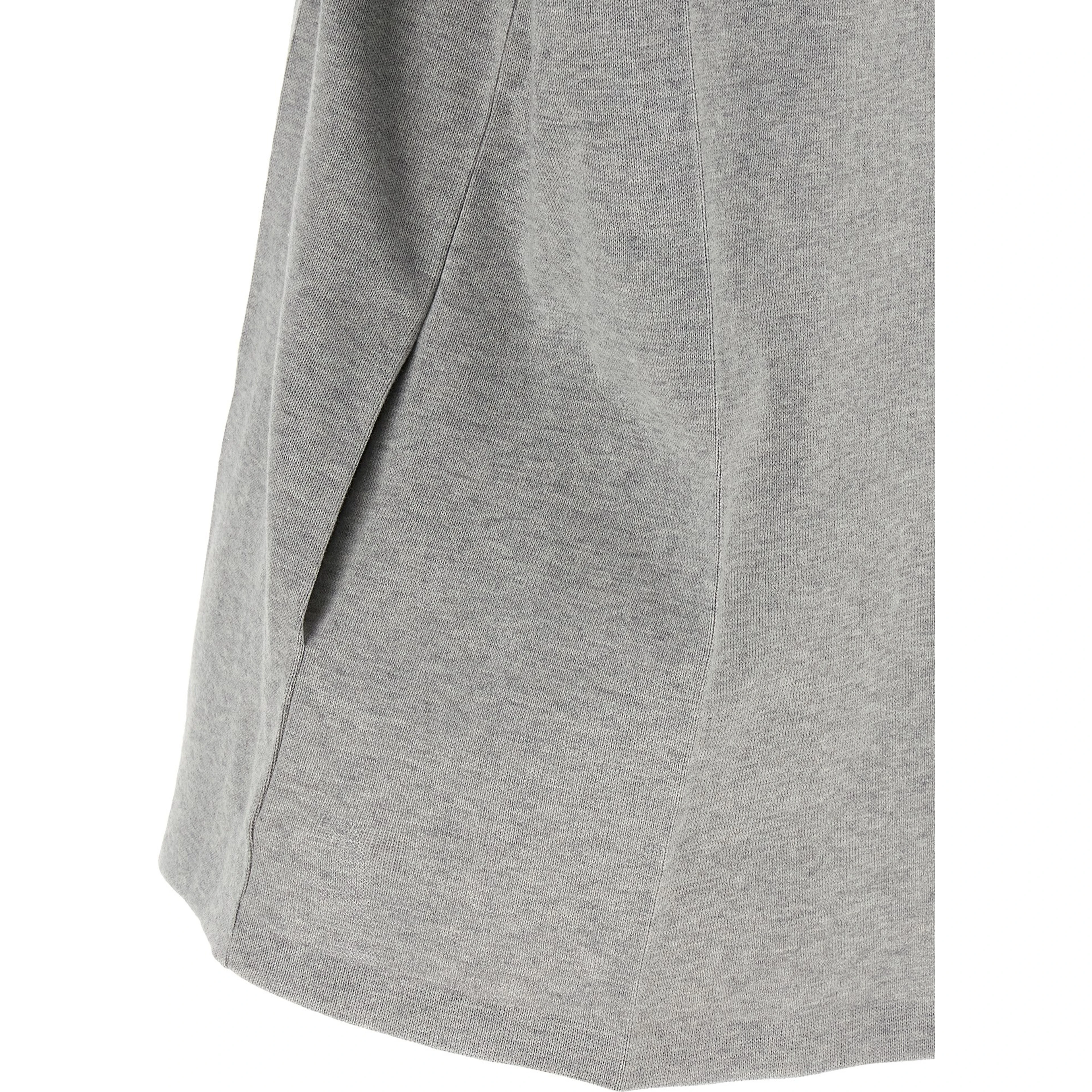 Gray Cotton Short Dress