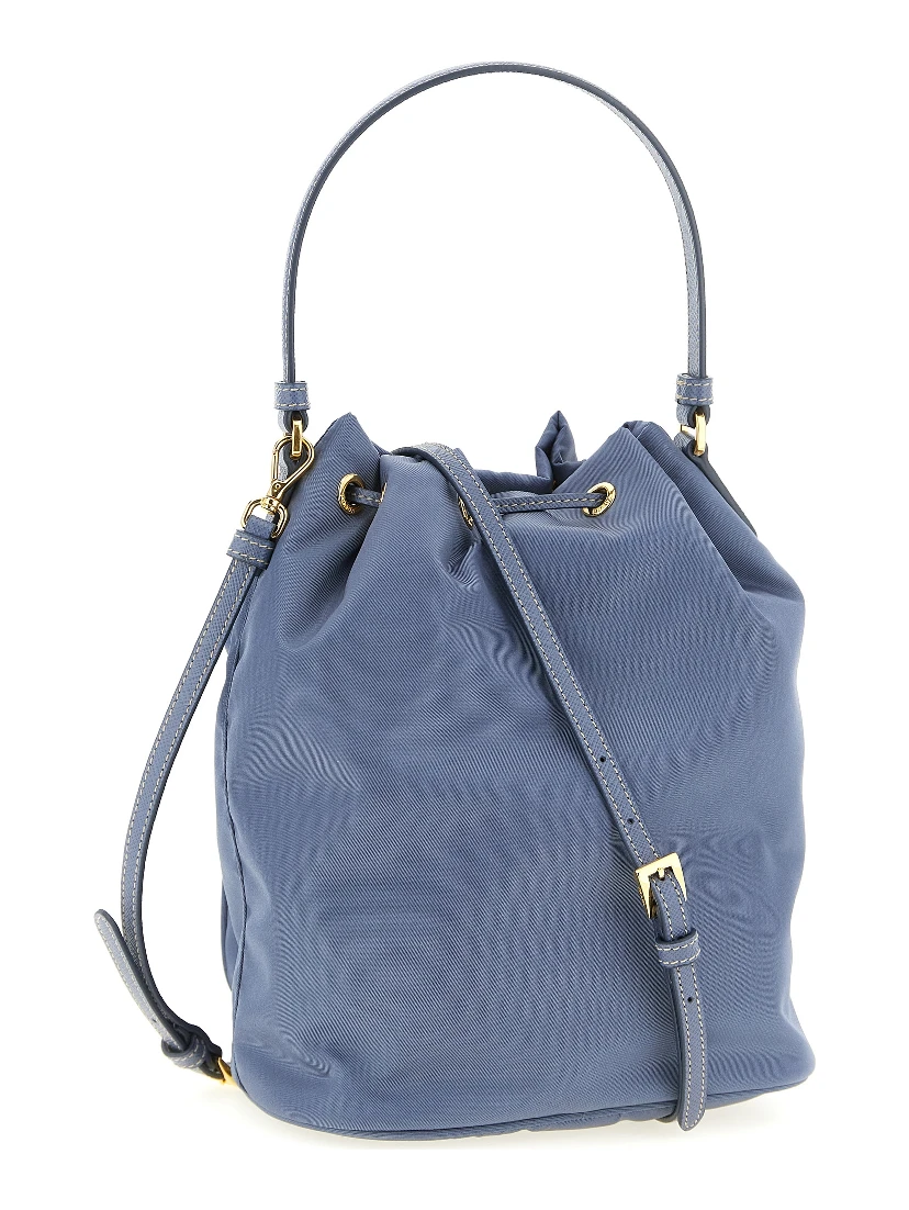 Blue Recycled Polyamide Handbag