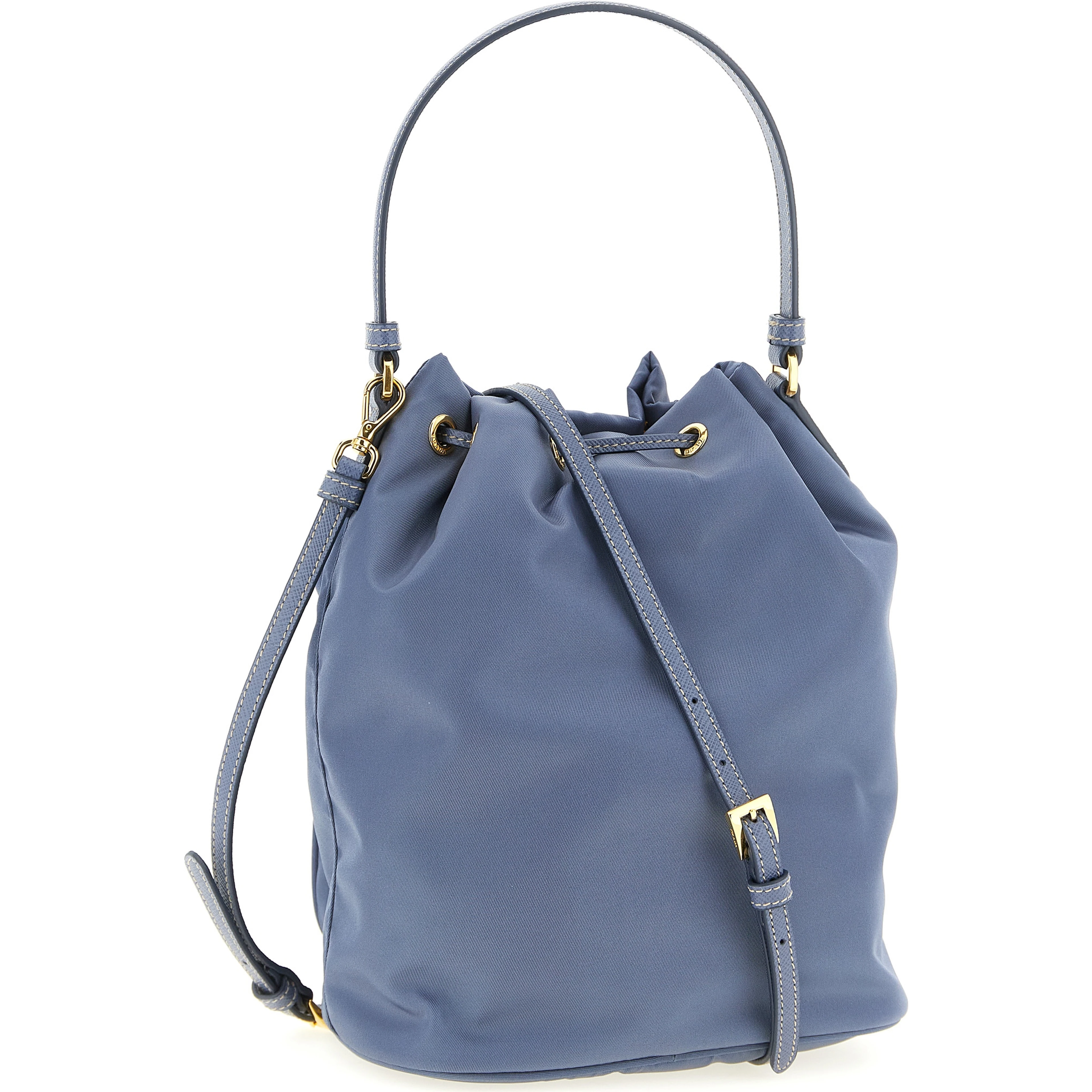 Blue Recycled Polyamide Handbag
