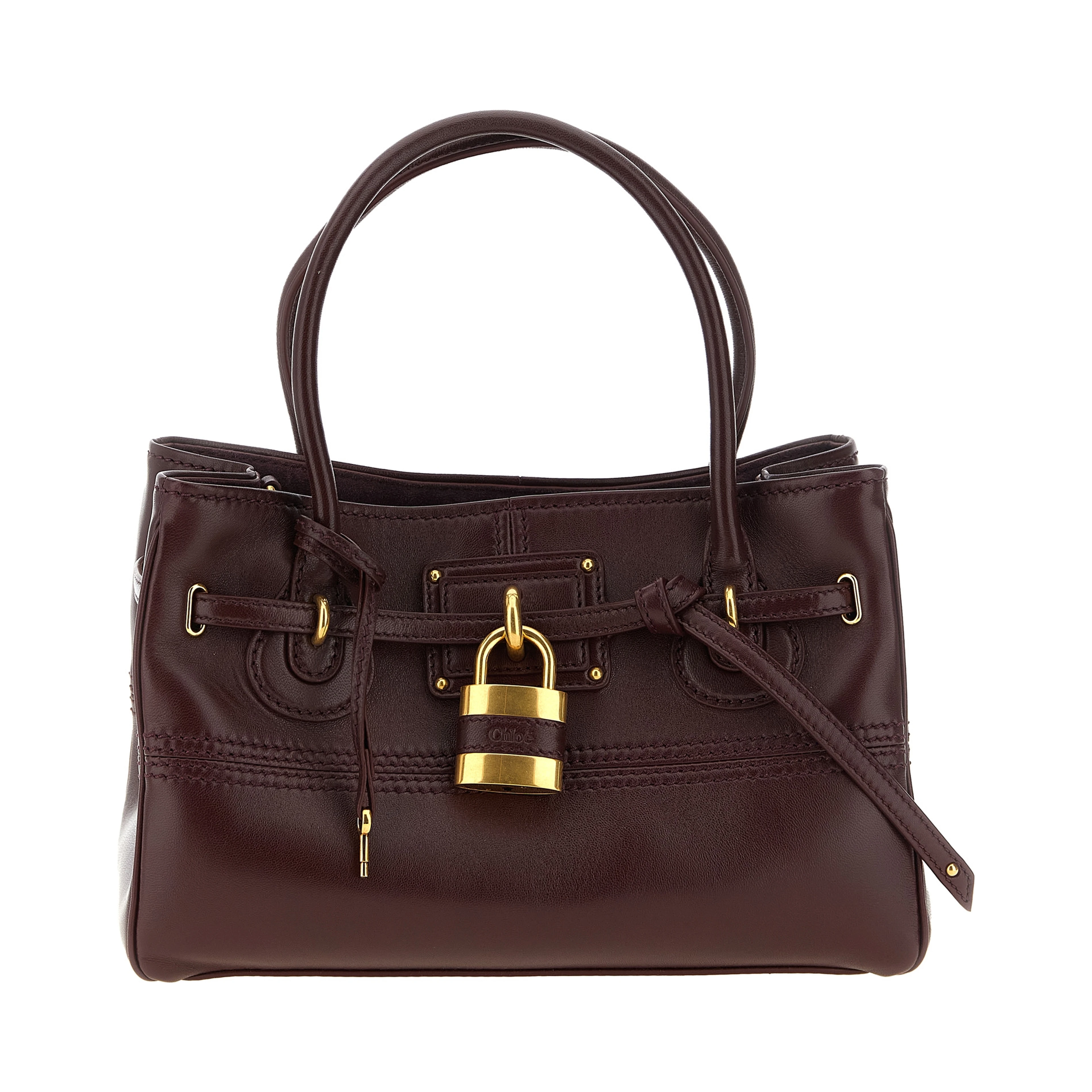 Bordeaux Lamb Leather Shoulder Bag