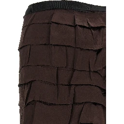 Multicolor Silk Midi Skirt