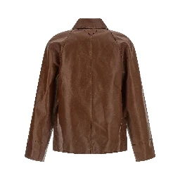 Brown Calfskin Leather Jacket