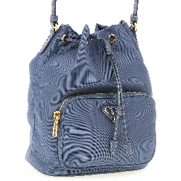 Blue Recycled Polyamide Handbag