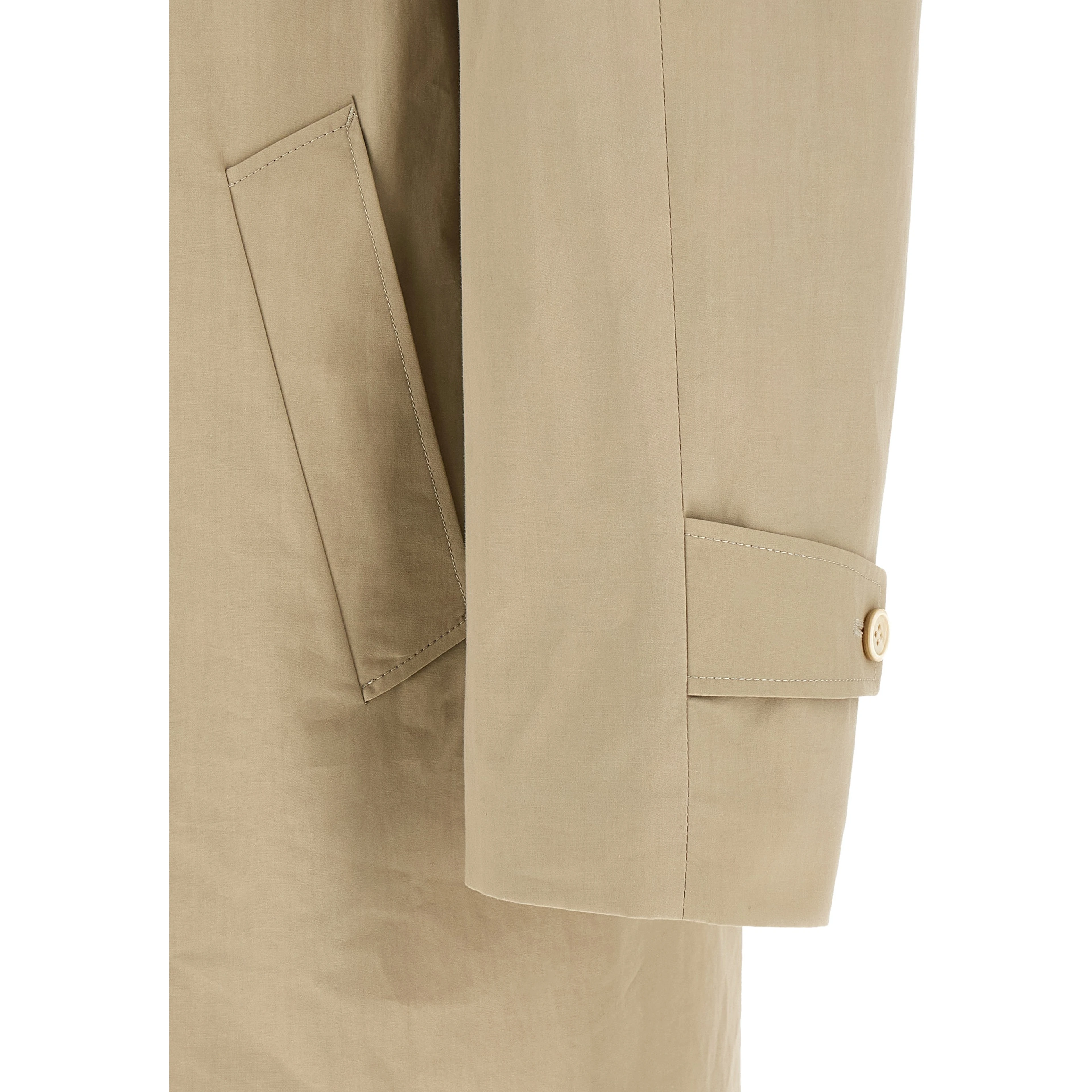 Beige Cotton Coat