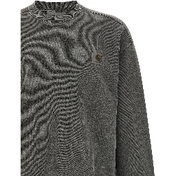 Black Cotton Sweatshirt