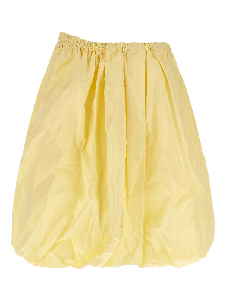 Multicolor Silk Midi Skirt