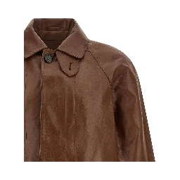 Brown Calfskin Leather Jacket
