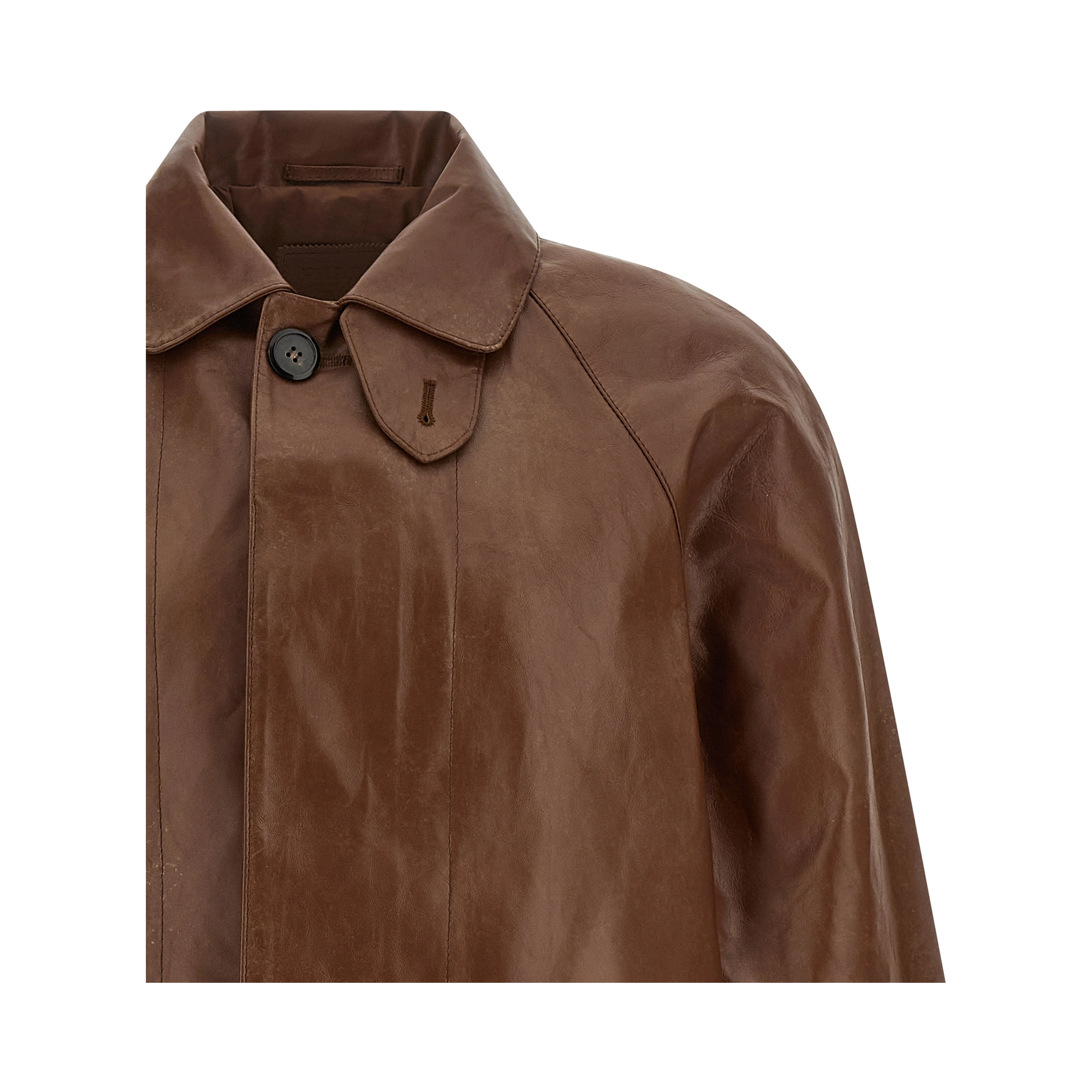Brown Calfskin Leather Jacket