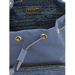 Blue Recycled Polyamide Handbag