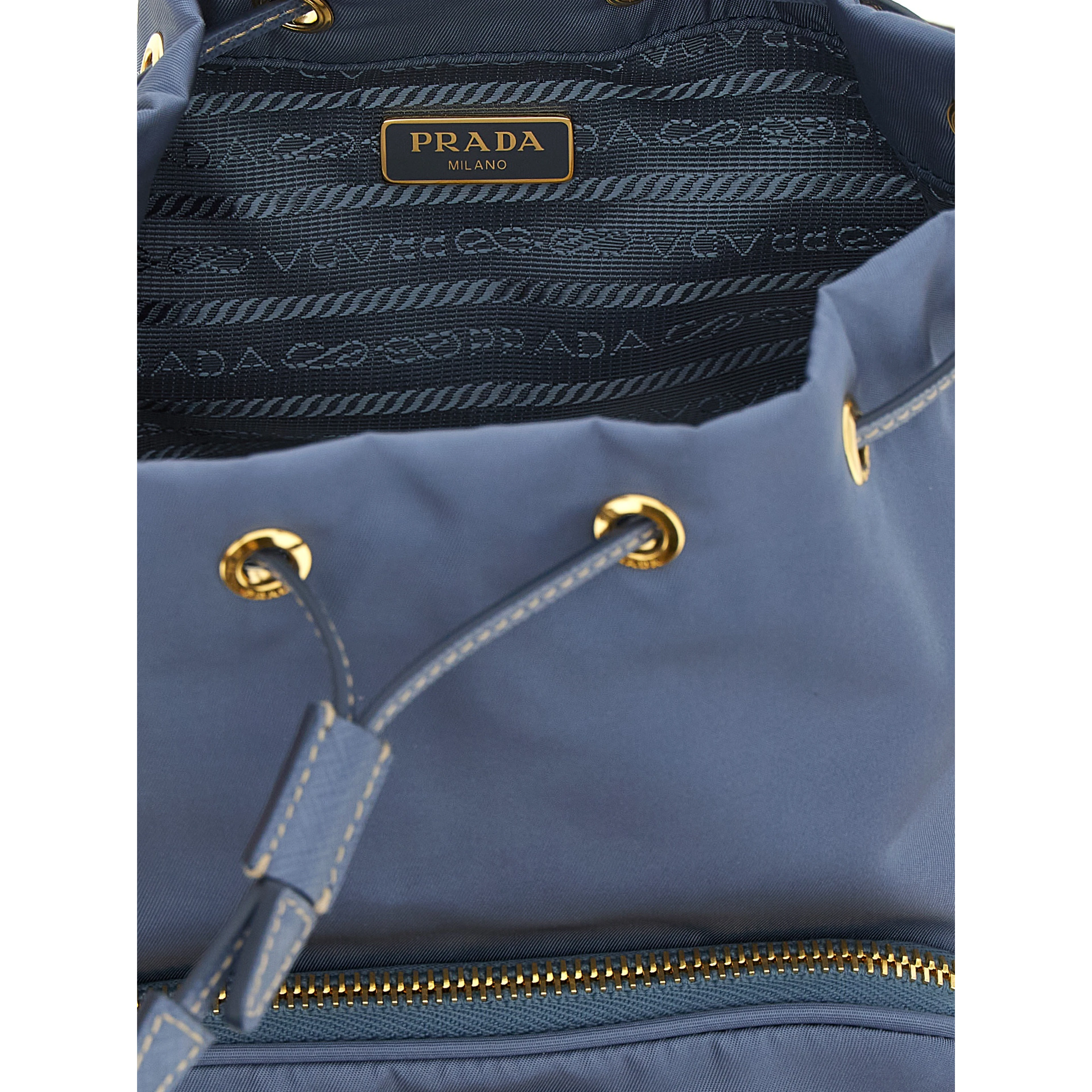Blue Recycled Polyamide Handbag