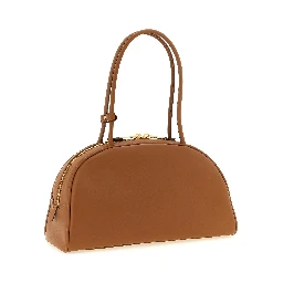 Brown Calfskin Shoulder Bag